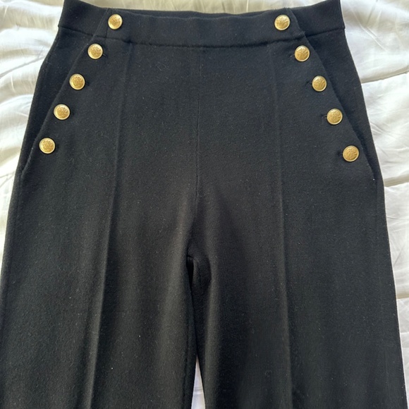 Sezane Jackson Trousers Black Size L Merino Wool - Picture 2 of 8